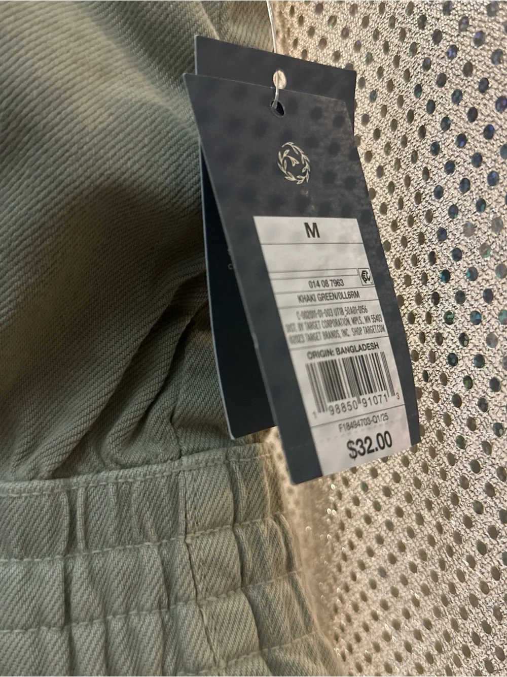 Universal Thread Khaki Green Drawstring Romper’s - Picture 2 of 4